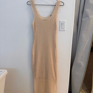 ALLSAINTS Beige Knit Maxi Dress